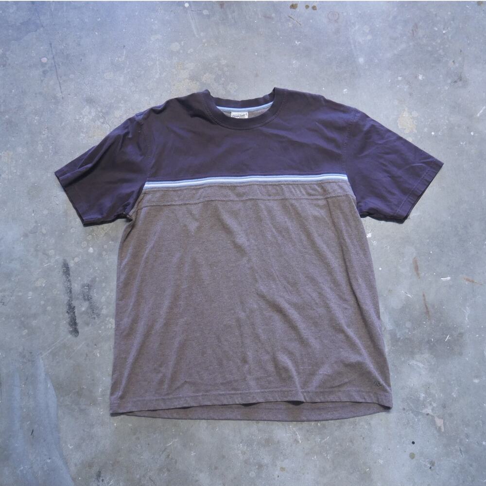 Vintage Y2K Xtreme Gear Brown Light Blue Tee Mens Size XL